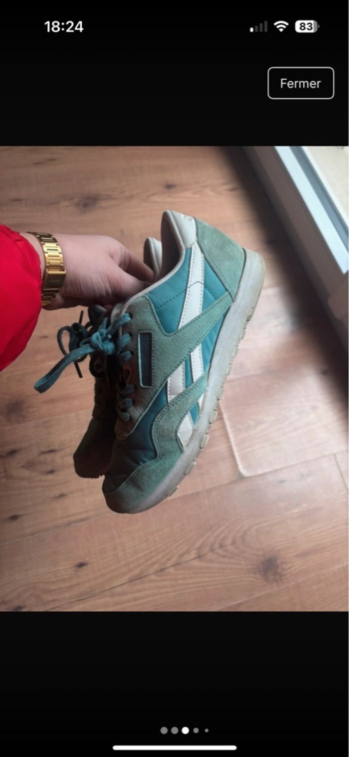 Basket reebok bleu turquoise - photo numéro 3