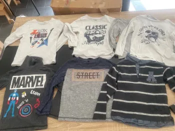 Lot t-shirt manches longues 5 ans