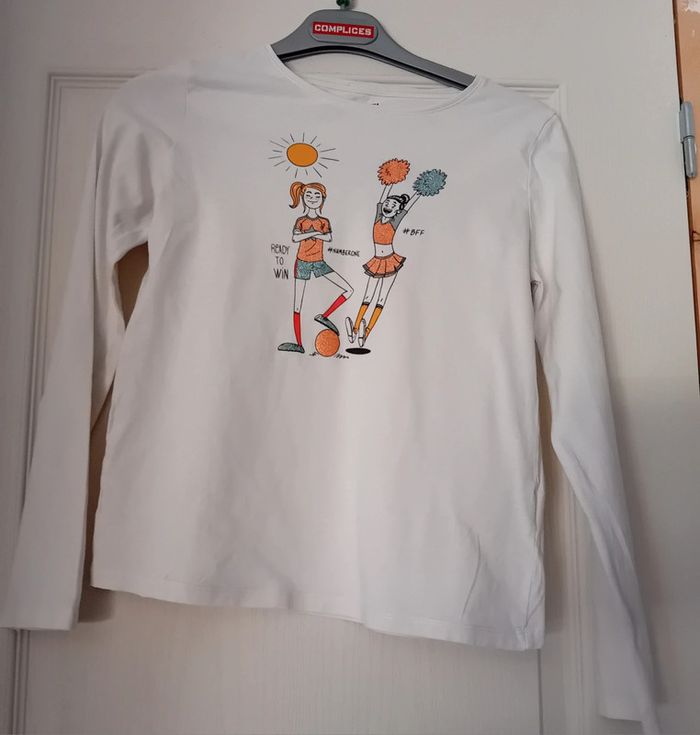 Tee-shirt fille grande manche 8 ans