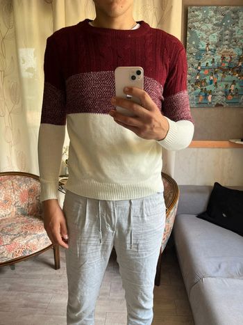 Pull suite en laine coloré, vintage old money chic montagne