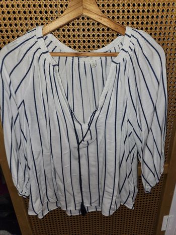 Blouse rayé  bleue