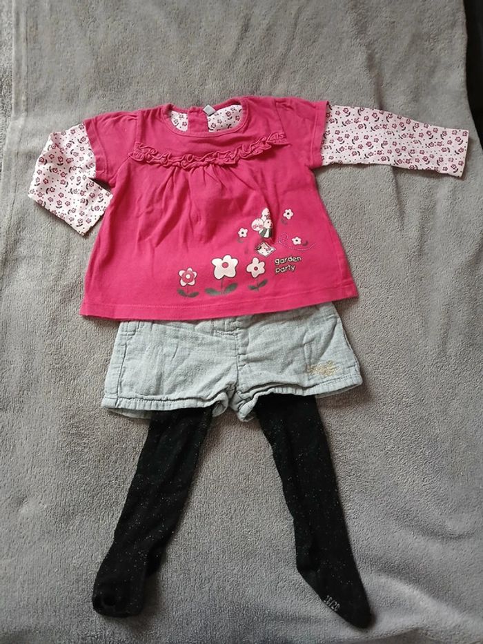 Ensemble short hiver 12 mois fille