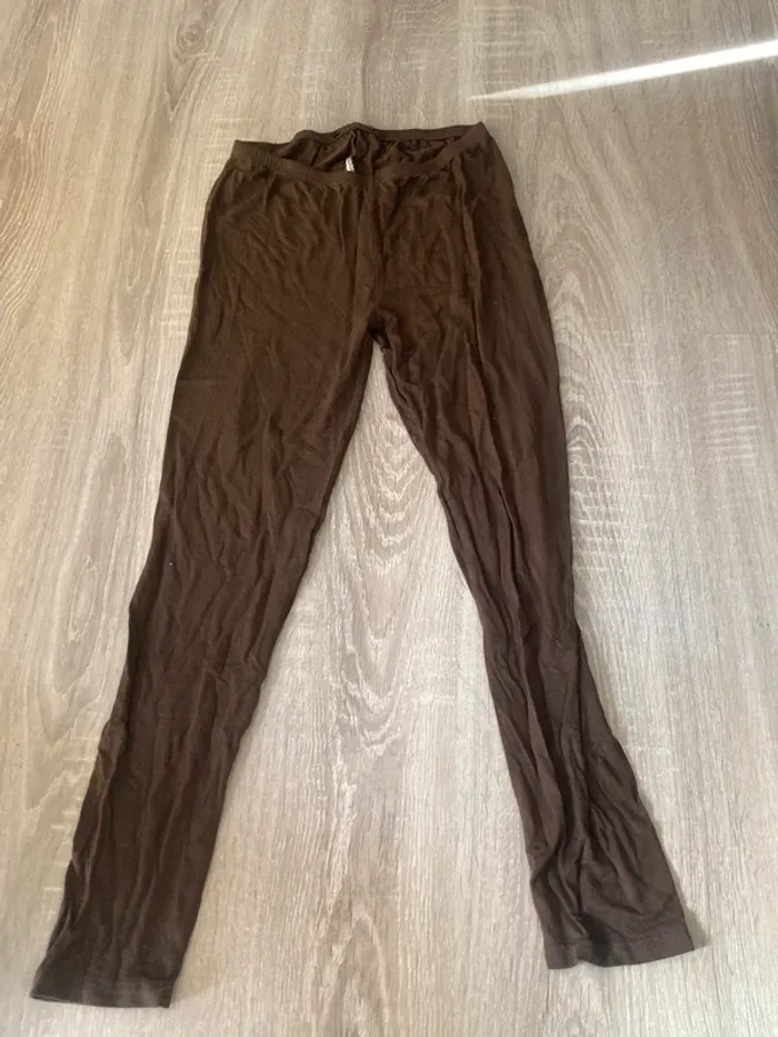 Legging femme marron