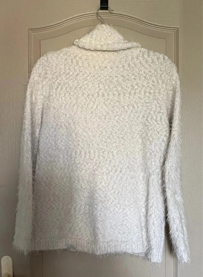 Pull col roulé blanc - photo numéro 2