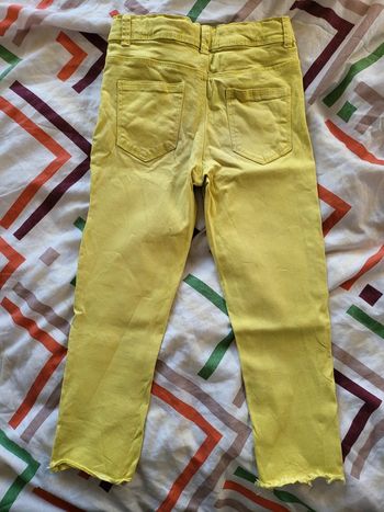 Pantalon 3/4 jaune 9 ans Skinny