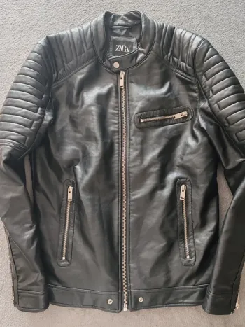 Veste biker simili cuir Zara – Homme M – Très bon état