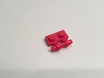 lot x2 Plaque 1x2 poignée barre rouge 2540 pièce détachée Lego #A14