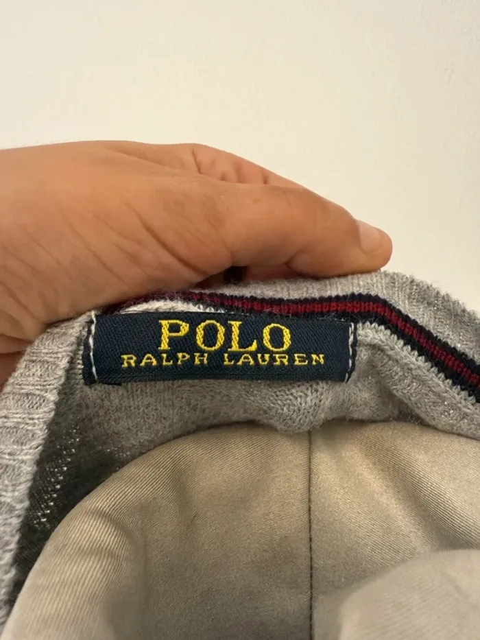 🧥 Pull gris Ralph Lauren 100 % authentique – Taille M 🧥 - photo numéro 4