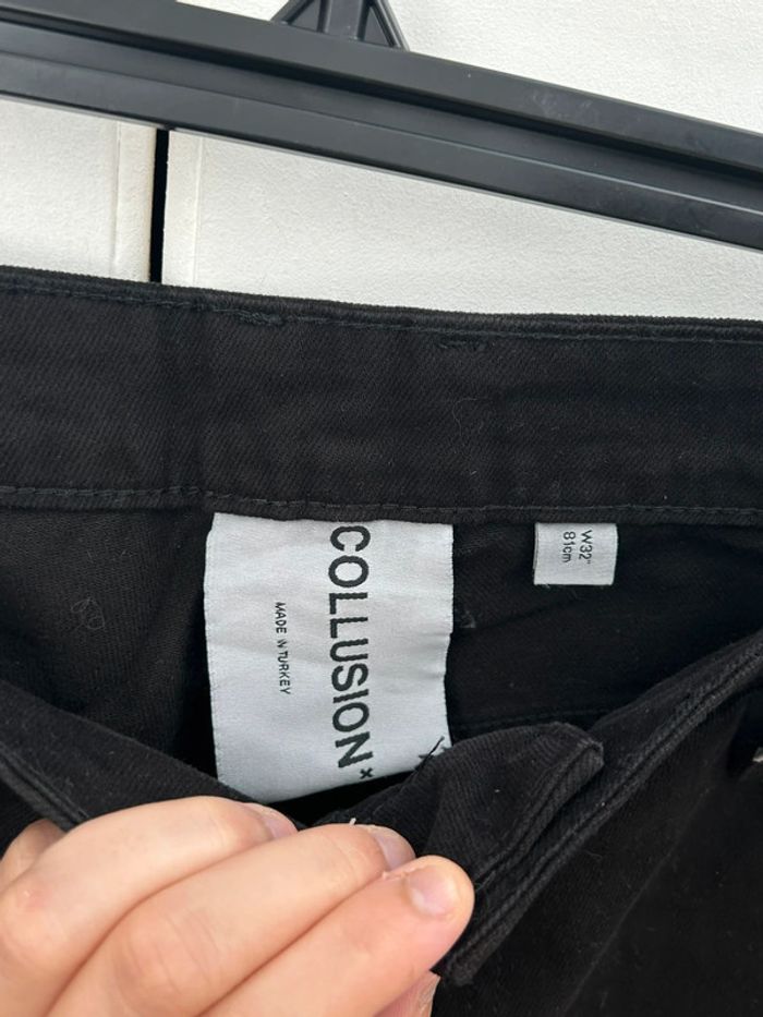 Short en jean noir - homme collusion taille 40 - photo numéro 3