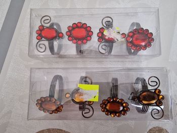 8 ronds de serviette fantaisies