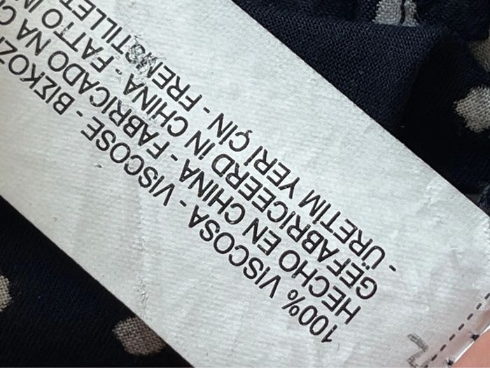 Chemisier marine motifs blanc Zara S - photo numéro 7