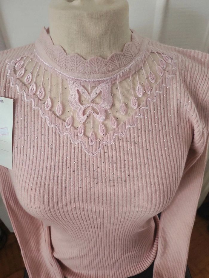 Pull col cheminé coton - photo numéro 3