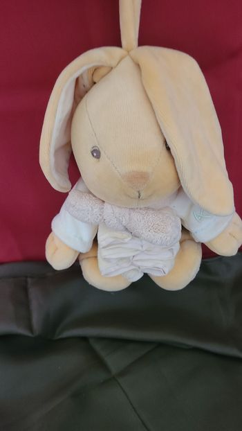 KALOO DOUDOU LAPIN ECRU BEIGE NATUREL MUSICAL