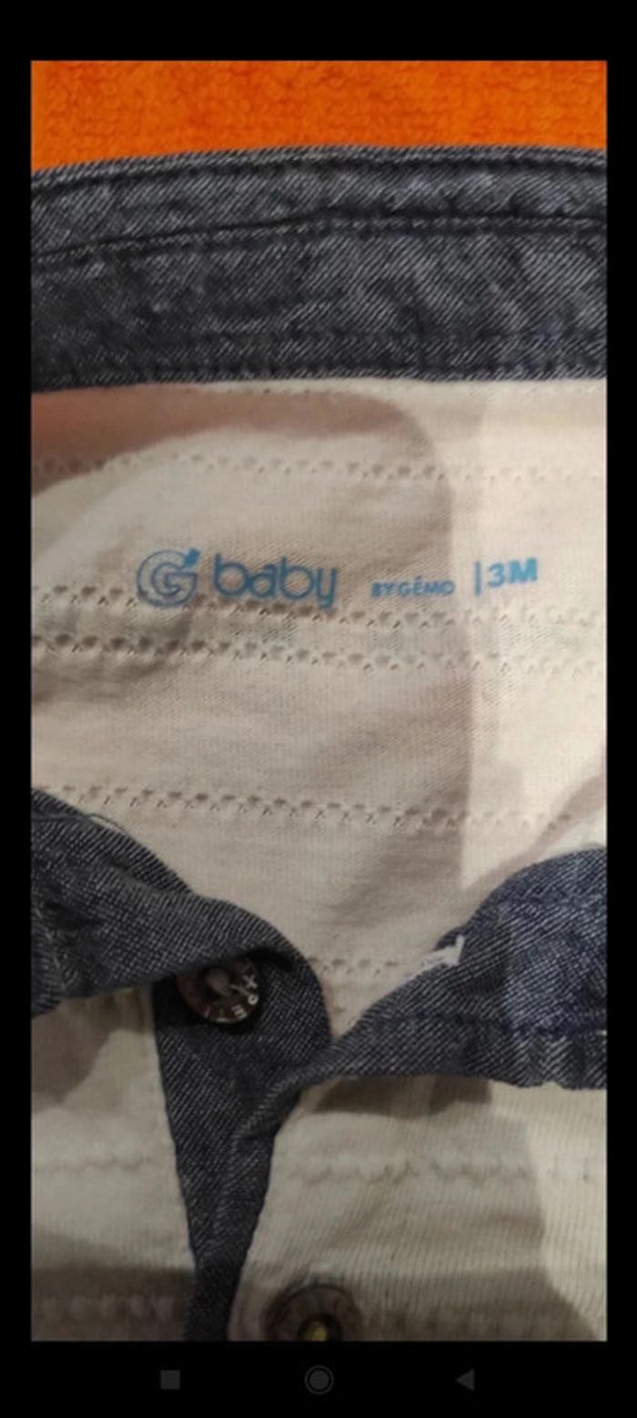 Tee-shirt manches courtes Gémo 3 mois - photo numéro 2