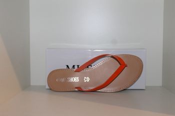 belle petites tongs lanières orange 38