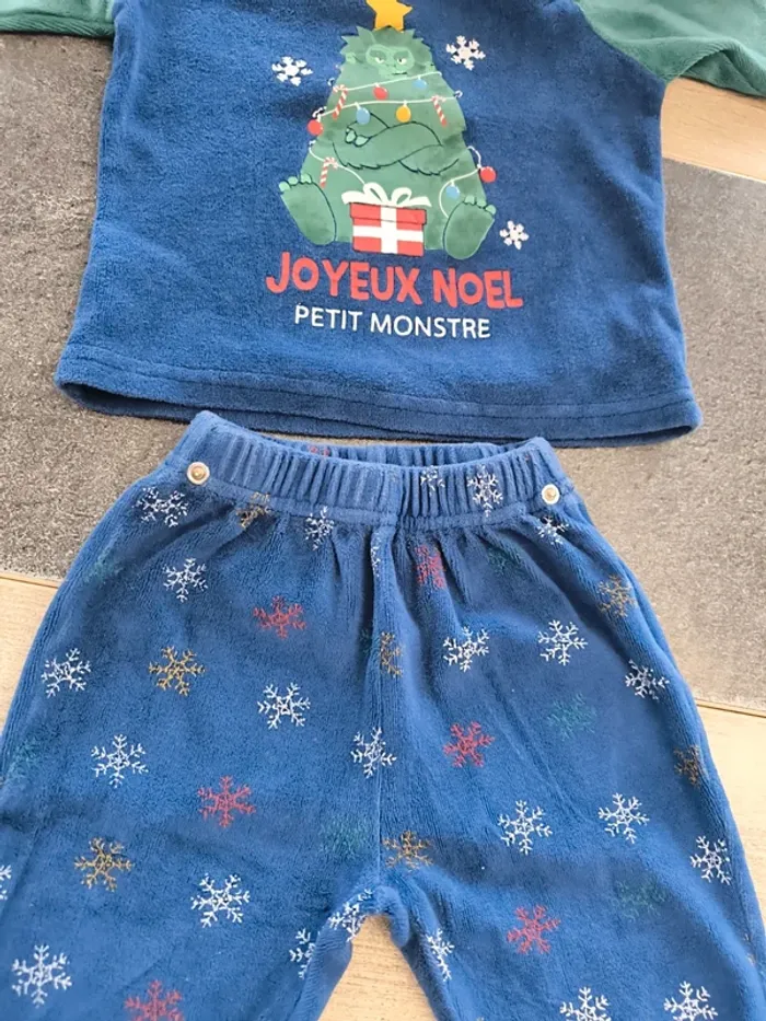 Pyjama hiver 2 pièces garçon 12 mois mots d'enfants - photo numéro 6