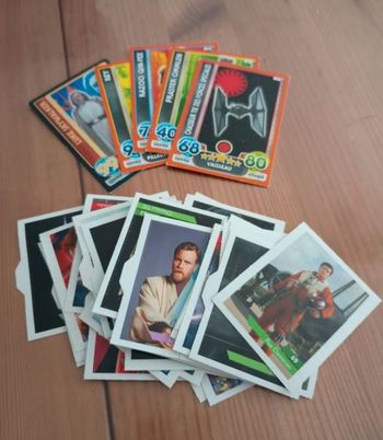 Lot de stickers et cartes Star Wars