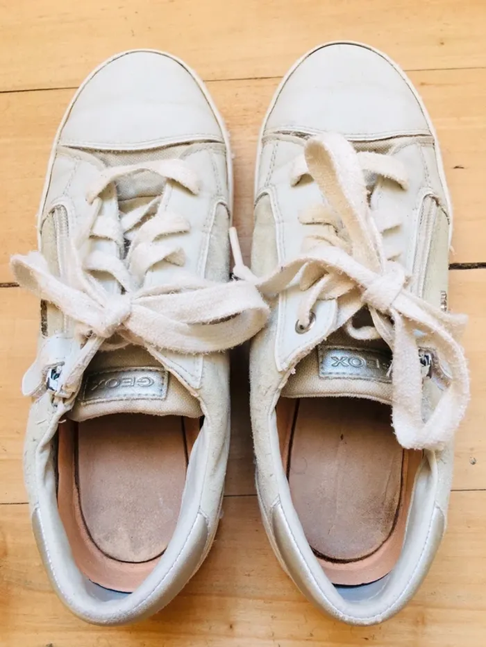 Lot Sneakers Geox + tongs Lulu castagnette - photo numéro 4