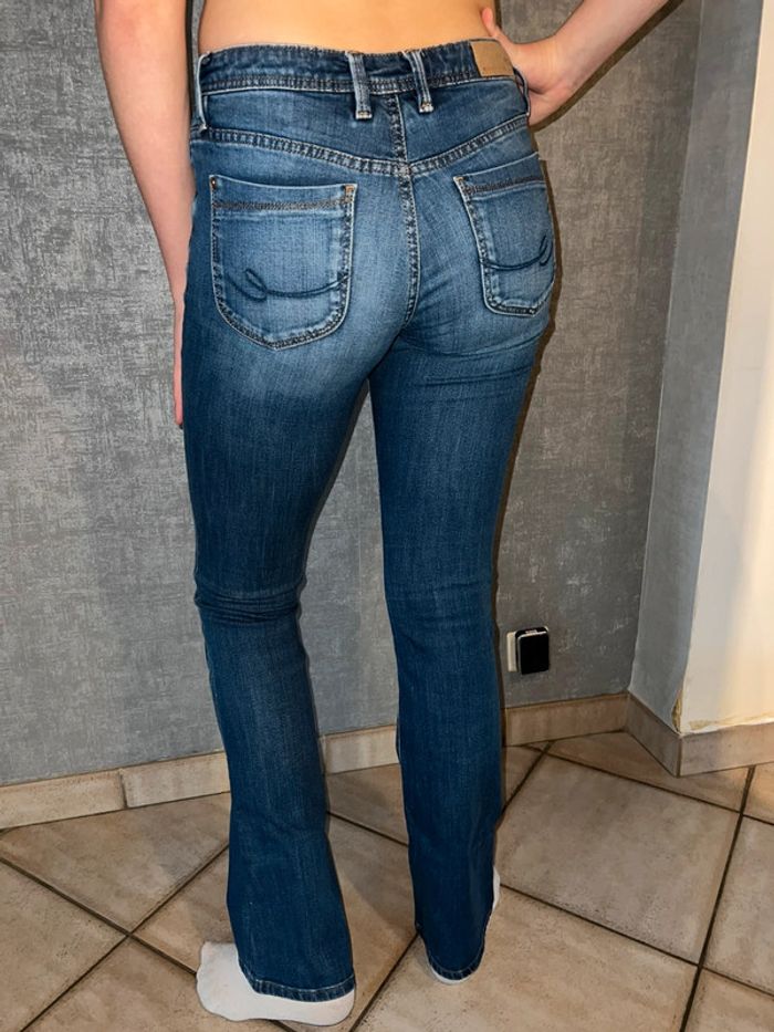 Jeans évasé bleu esprit - photo numéro 2