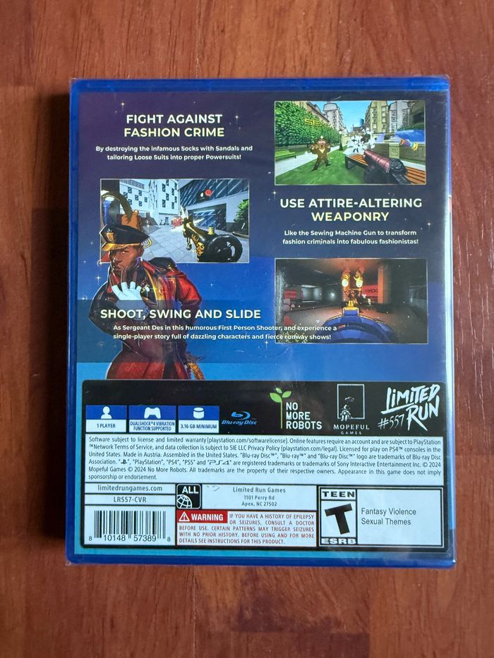 Fashion Police Squad Jeu Sony Playstation Ps4 / Ps5 NEUF sous blister Limited Run Games LRG #557 - photo numéro 2