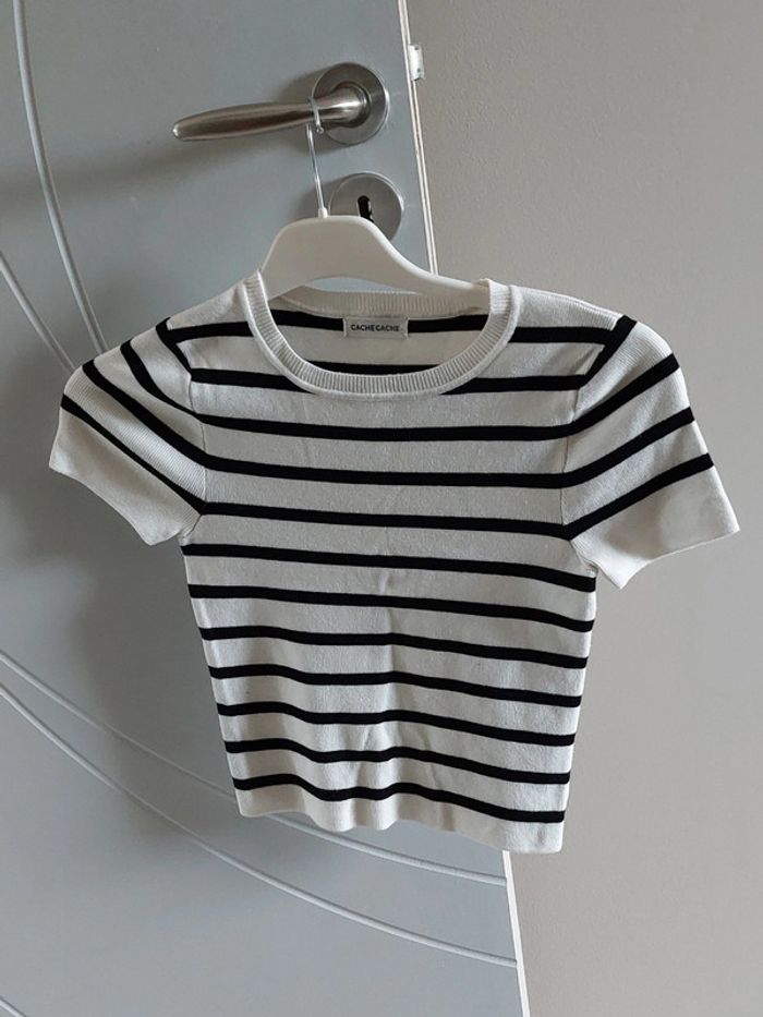 Pull/Tee-shirt cropped