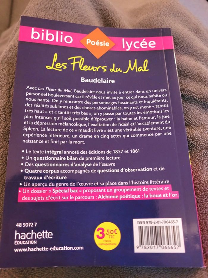 Livre "Les fleurs du mal" Baudelaire - photo numéro 2