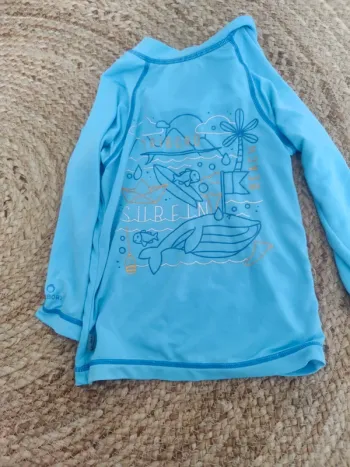 T-shirt piscine manche longue