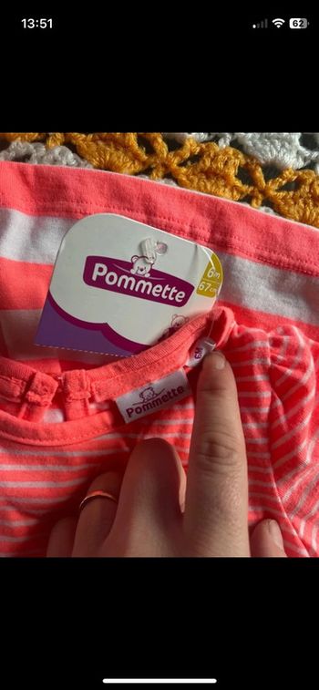 Robe fille pommette 6 mois