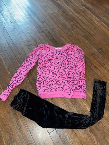 Sweat et legging velour H&M  14 ans