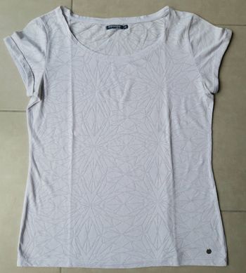 T shirt blanc légers motifs Bonobo taille M neuf