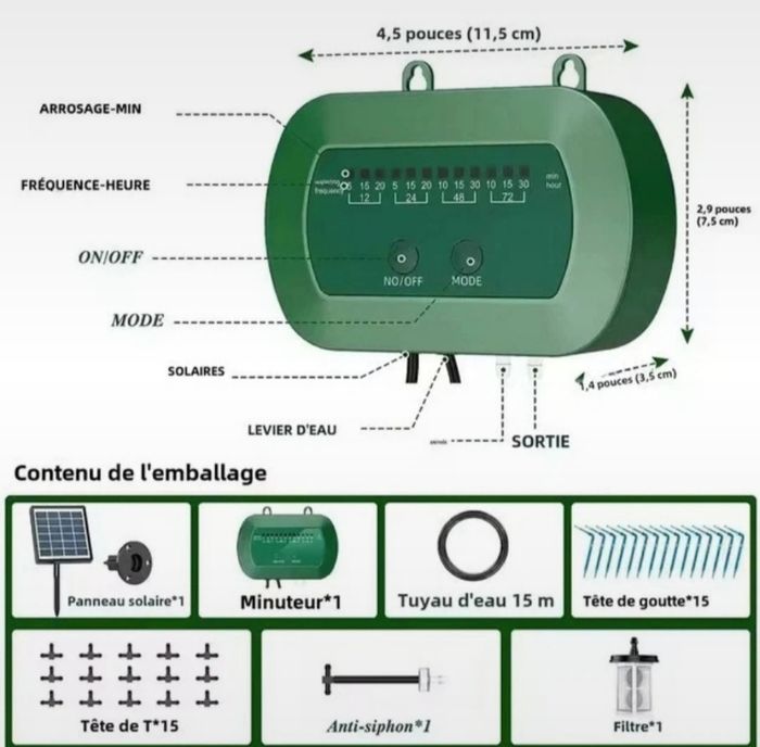Kit Irrigation Solaire Automatique – Goutte à Goutte Éco pour Potager & Jardin - photo numéro 10