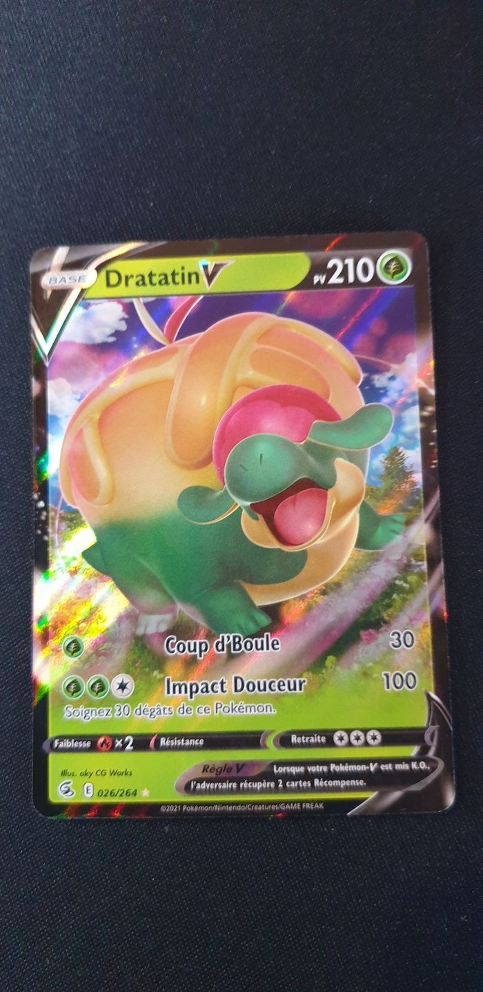 Carte pokémon Dratatin V 26/264 - photo numéro 1