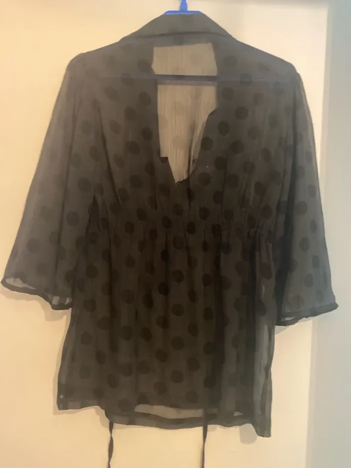 Tunique noire en voile - photo numéro 2