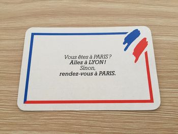 Carte hasard Allez à Lyon pièce détachée jeu de société Richesses de France édition Nathan #A42