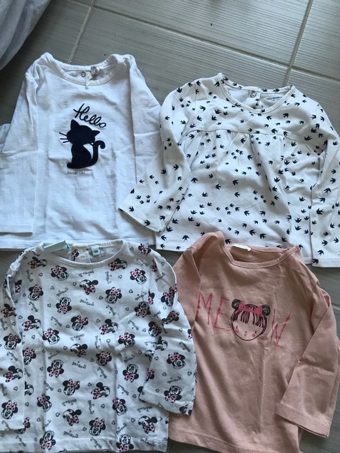 Lot sous pull bébé fille