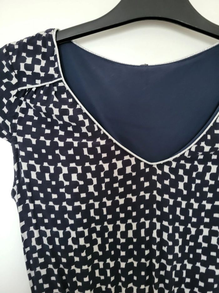 Robe bleu marine et blanc naf naf - photo numéro 2
