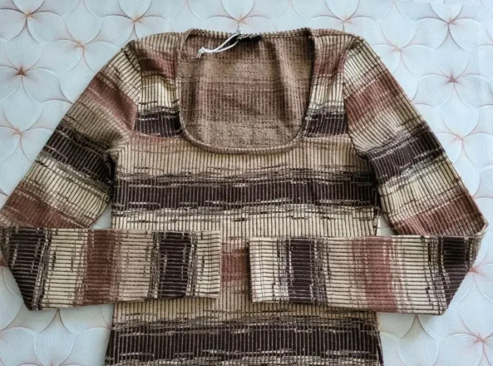 Robe Marron et Crème marque Jennyfer  x  Emma  taille M neuf - photo numéro 3