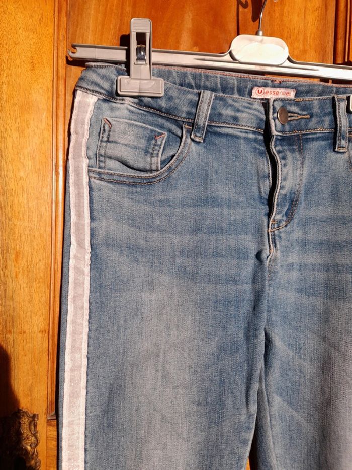 Jean bandes argentés - photo numéro 2