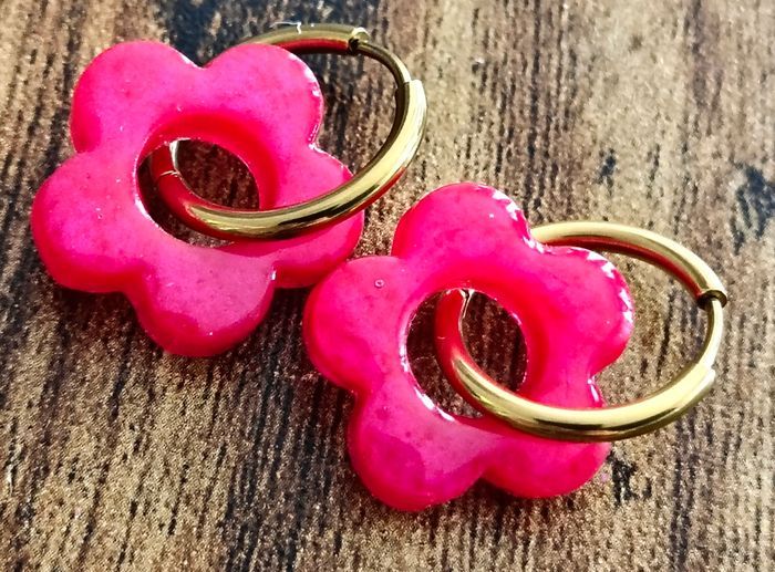 Boucles d'oreilles faites mains - photo numéro 2