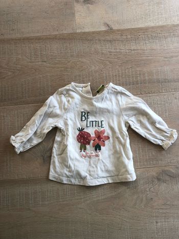T-shirt manche longue - bébé fille - 6 mois