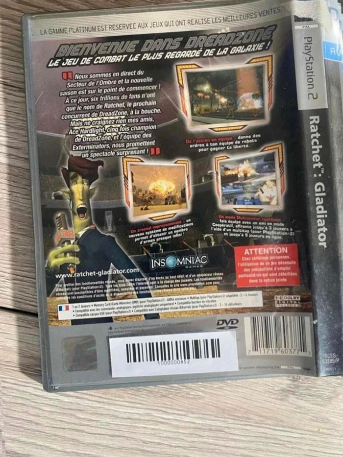 Boîte  vide  -  Ratchet  Gladiator  -  PS2 - photo numéro 2