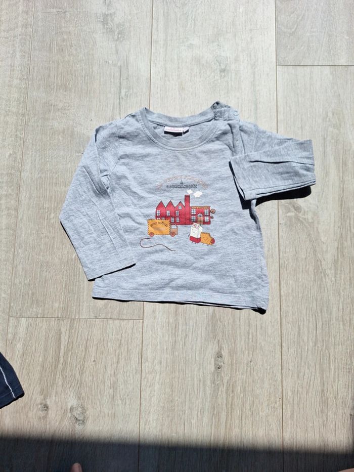 Lot de 4 t-shirt manche longues 18mois - photo numéro 2