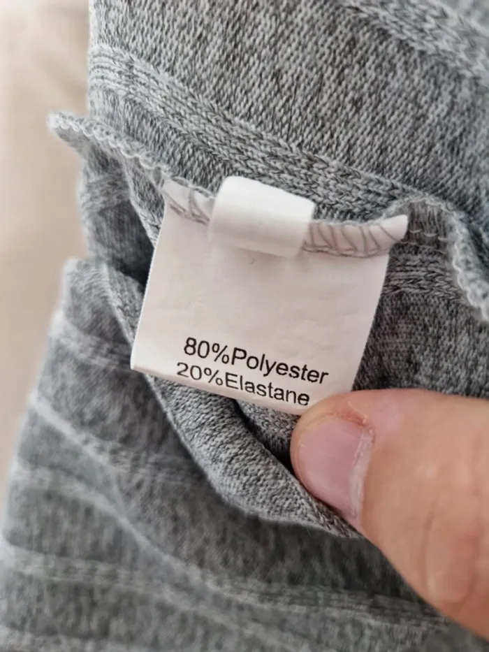 Jupe côtelé taille xl grise - photo numéro 4