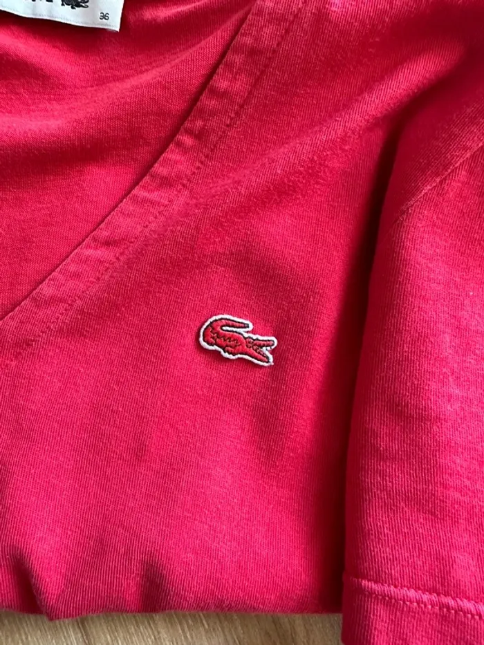 T-shirt Lacoste rouge taille 36 - photo numéro 6