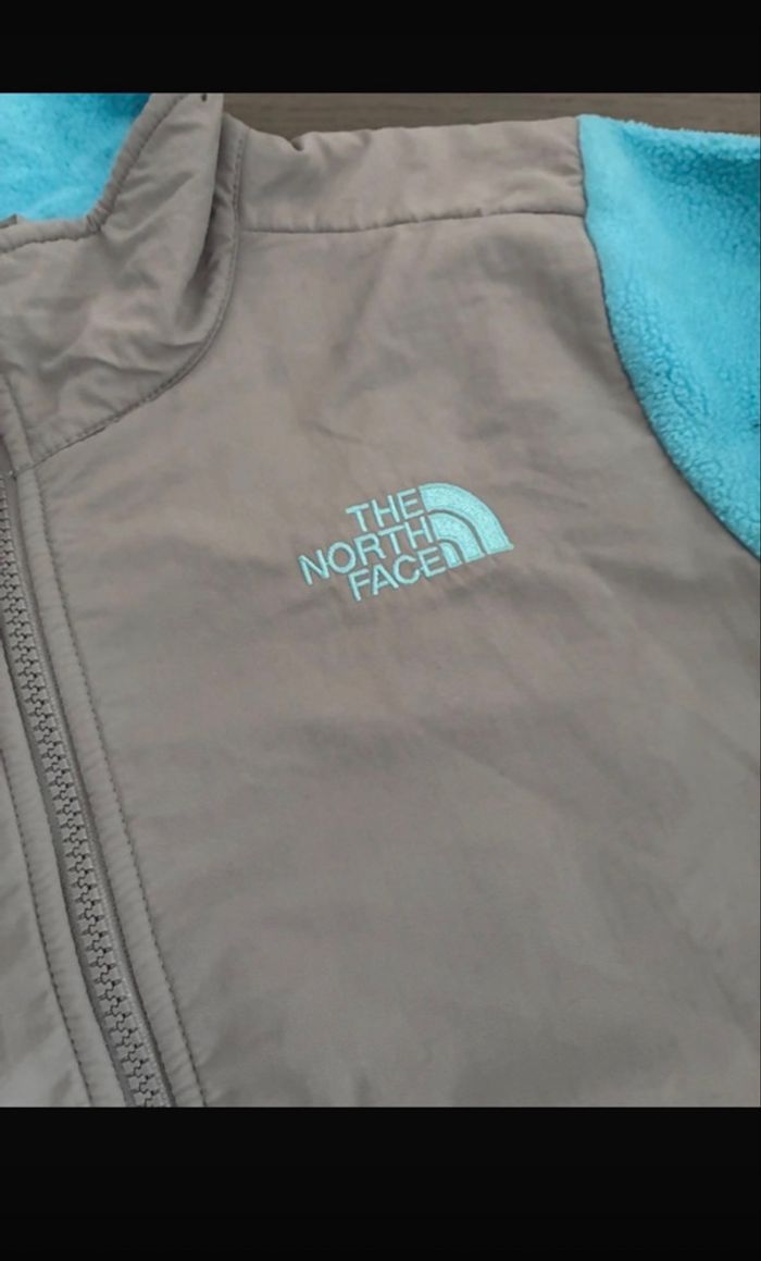 The North Face - Polaire turquoise Gris - Taille L - photo numéro 4