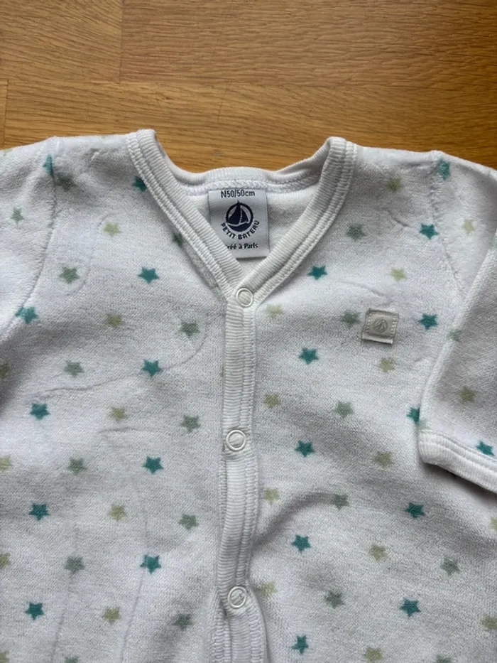Pyjama velours petit bateau naissance garçon - photo numéro 2