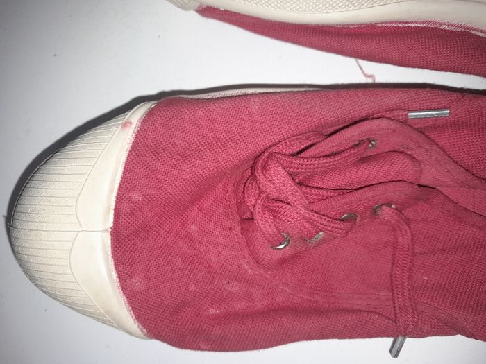 tennis bensimon à lacets rouge 41 - photo numéro 3