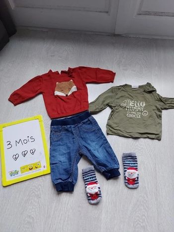 Ensemble bébé garçon taille 3 mois