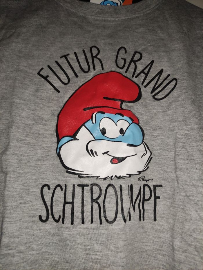 Tee shirt futur grand Schtroumpfs taille 5 ans - photo numéro 2
