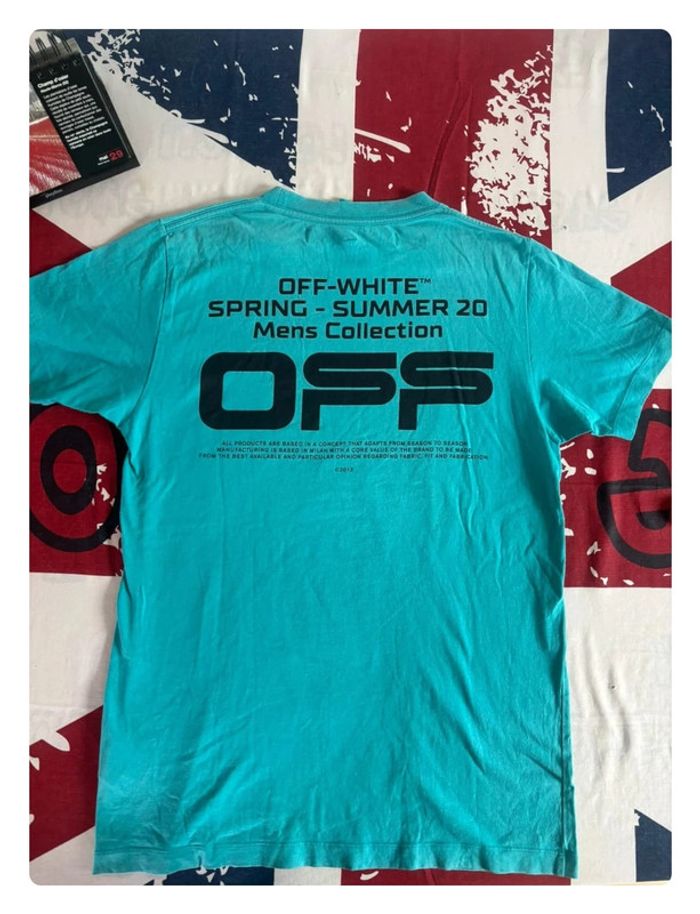 T-shirt Off White taille S/M vert menthe - photo numéro 9